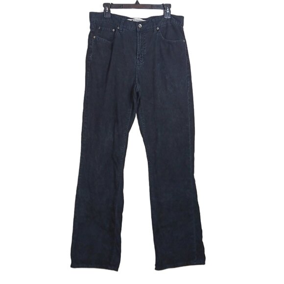 GAP Corduroy Pants Mens 34x34 Black Midrise Straight 100% Cotton Dad Gorpcore - Picture 1 of 4